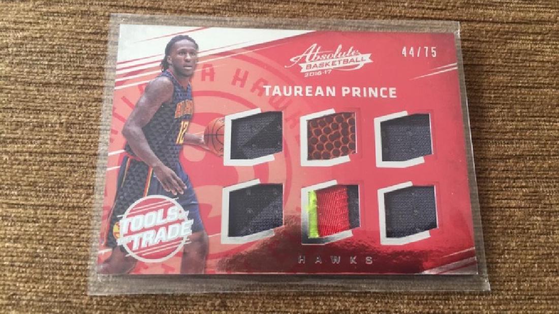 Taurean Prince 2016-17 absolute 6x game used (1 of 2)