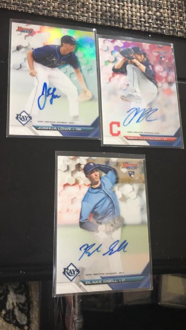 2016 Bowman's best 3 card RC Auto Lot (1 of 2)