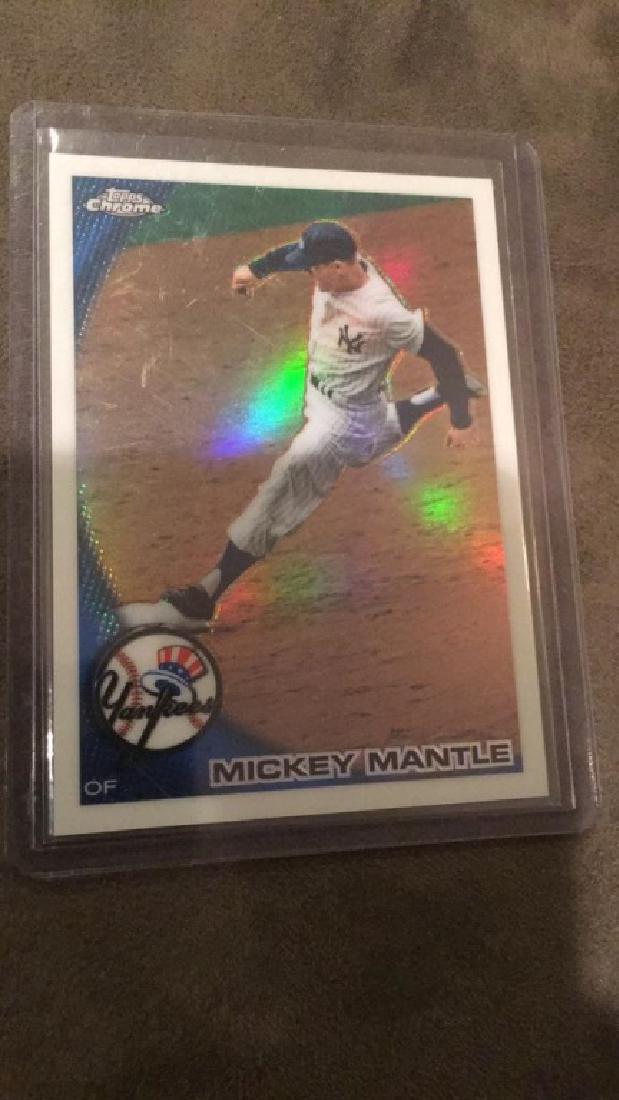 Mickey Mantle 2010 tops chrome wrapper refractor (1 of 2)