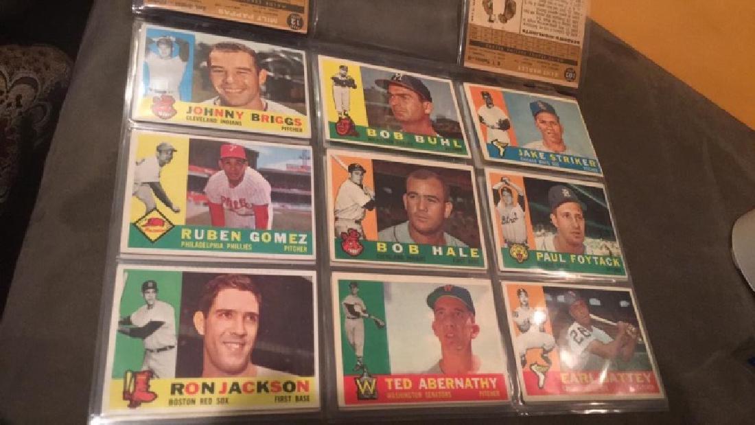 1960 Topps Baseball card lot of 9 cards NRMT (1 of 2)