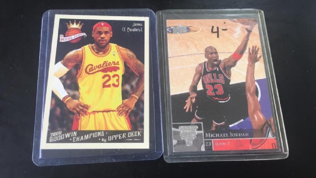 Michael Jordan LeBron James 2 card lot (1 of 1)
