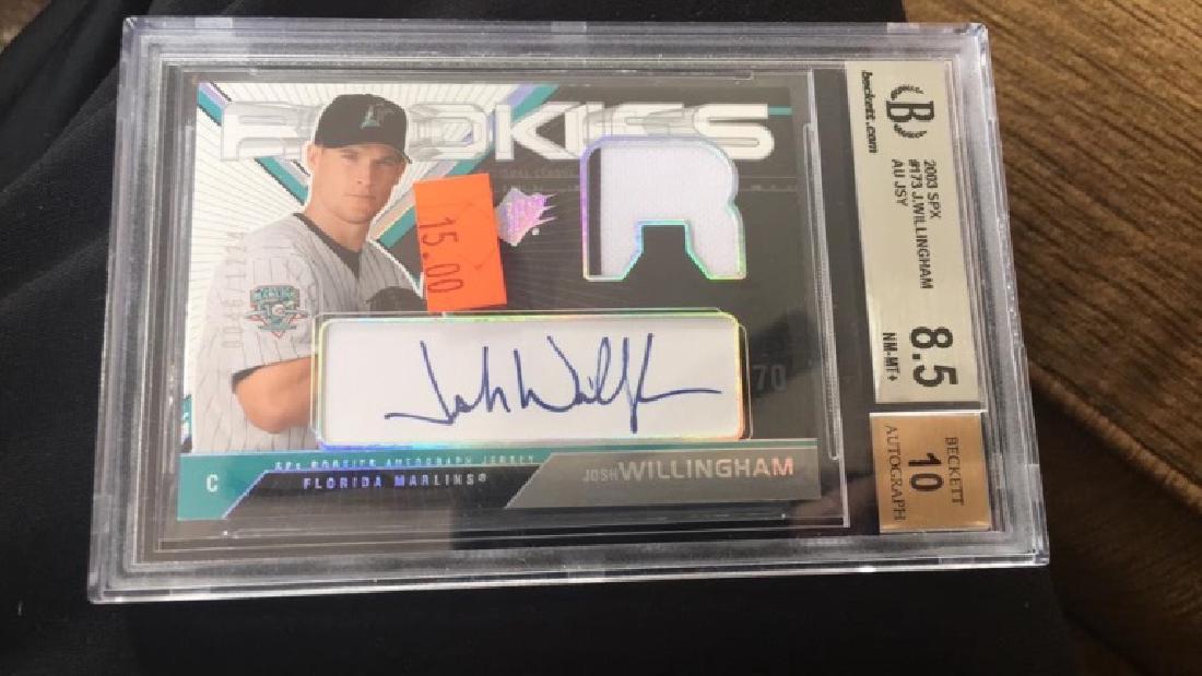 Josh Willingham 2003 SPX RC auto graded BGs 8 (1 of 2)