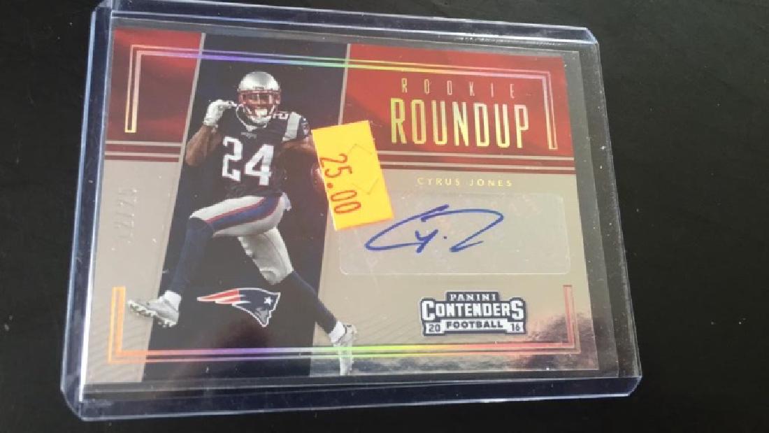 Cyrus Jones 2016 contenders Rookie Round up auto (1 of 2)