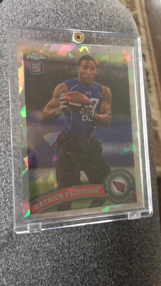 Patrick Peterson 2011 Topps chrome cracked Ice RC: /139