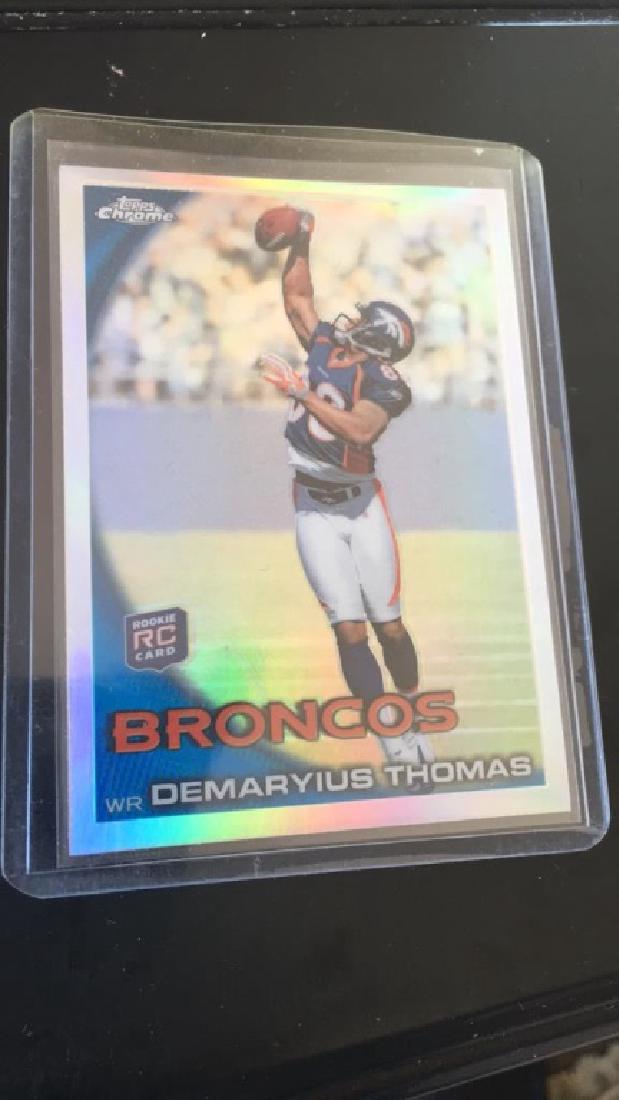Demaryius Thomas 2010 Topps chrome refractor RC (1 of 2)