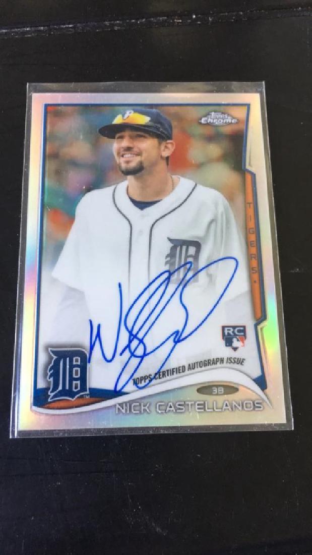 NICK CASTELLANOS 2014 TOPPS CHROME ROOKIE AUTO (1 of 2)
