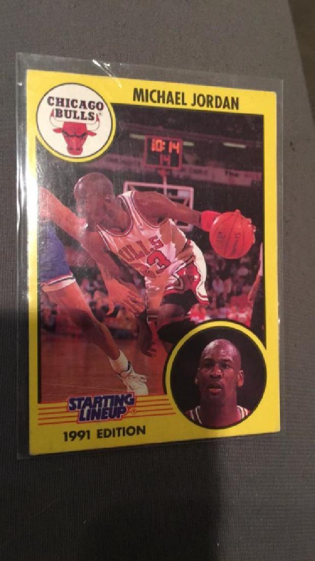 Michael Jordan 1991 starting lineup card nice: shape