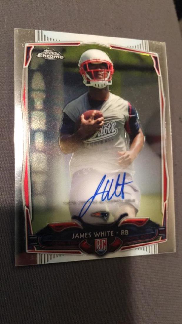 James white 2014 tops chrome rookie auto (1 of 3)