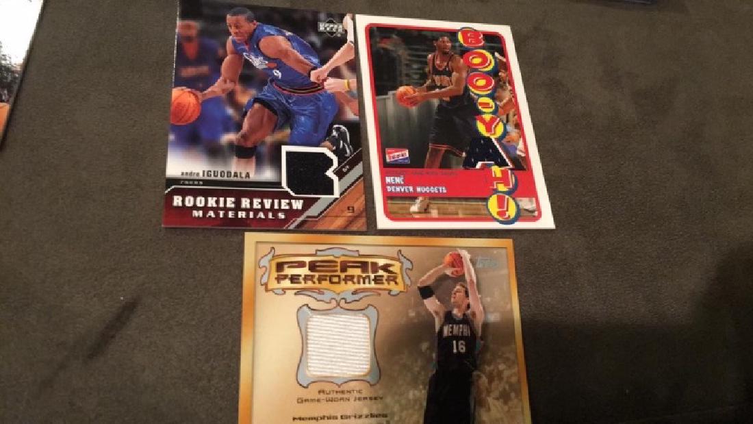 Andre iguodala Nebe Pau Gasol Jersey card lot (1 of 2)