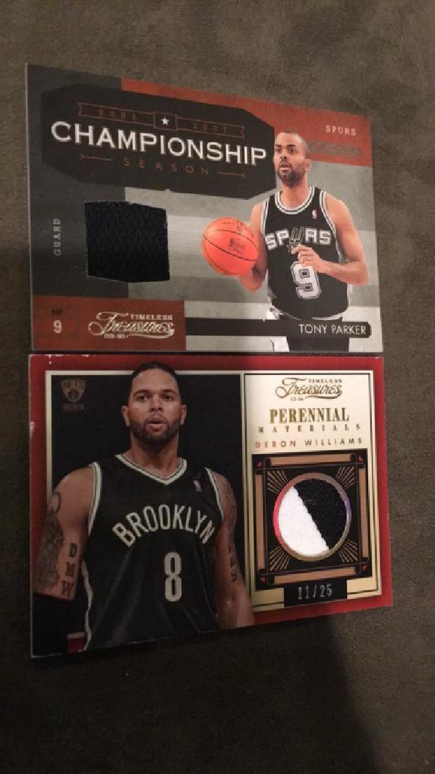 Deron Williams Tony Parker jersey card lot /25 (1 of 1)