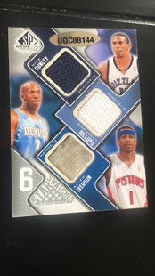 Mike Conley Chauncey Billups Allen Iversen Steve: Nash Andrew Miller Baron Davis SP game used six*swatch jersey card