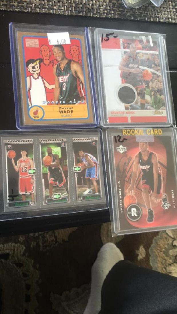 Dwayne Wade 4 card RC jersey card lot bazooka (1 of 4)