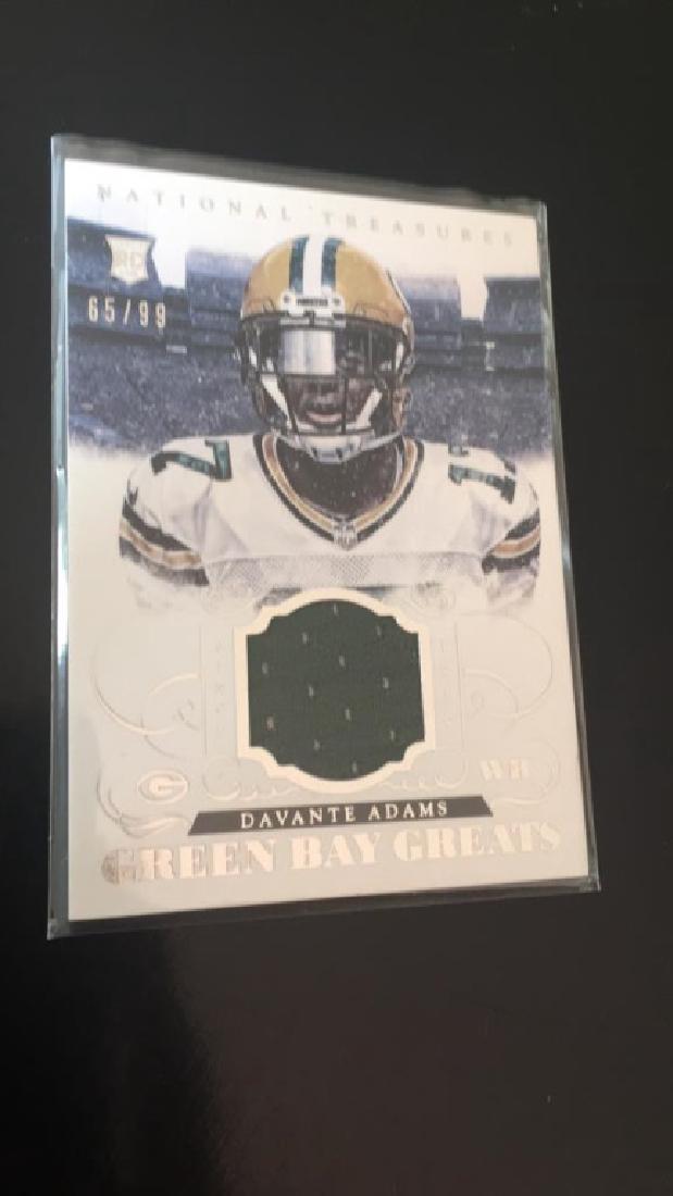 Devante Adams 2015 national treasures jersey card (1 of 2)