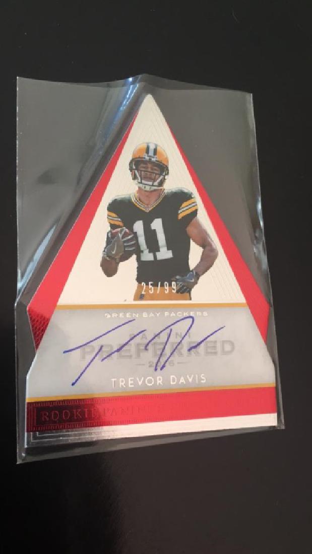Trevor Davis 2016 Panini preferred auto diecut/99 (1 of 1)