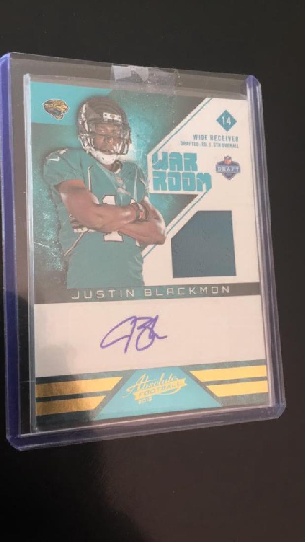 Justin Blackman 2012 absolute war room patch auto (1 of 1)