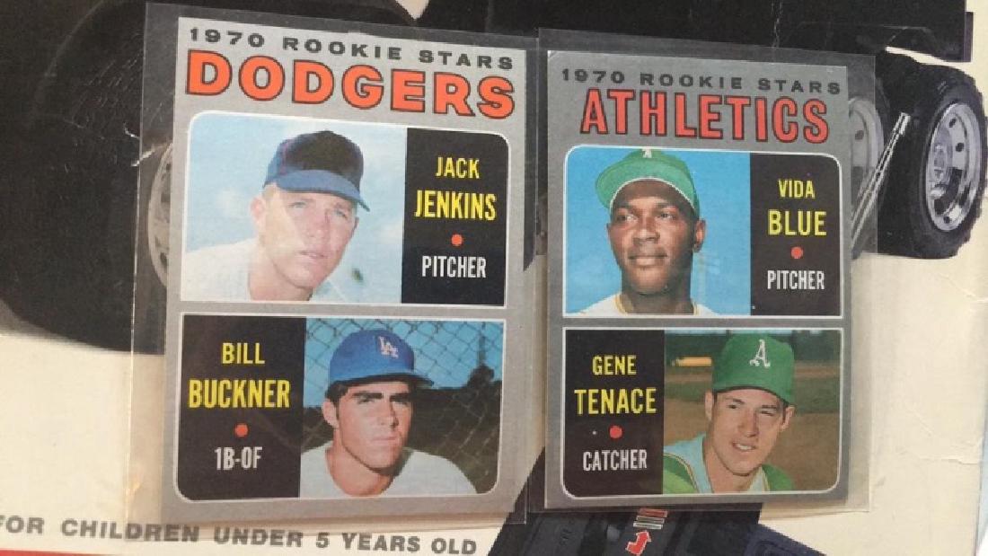 Bill Buckner and Vida Blue 1970 Topps RC lot nice (1 of 3)