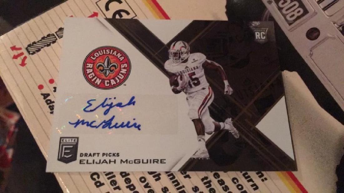 2017 Elite Football RC auto Elijah McGuire (1 of 1)