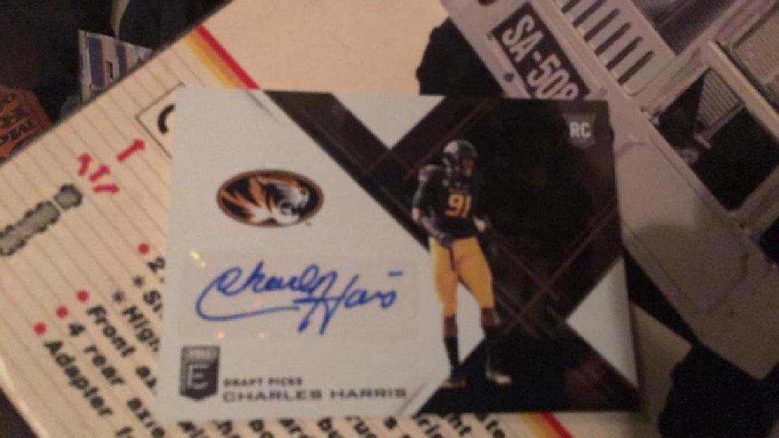 2017 Elite Football RC auto Charles Harris (1 of 2)