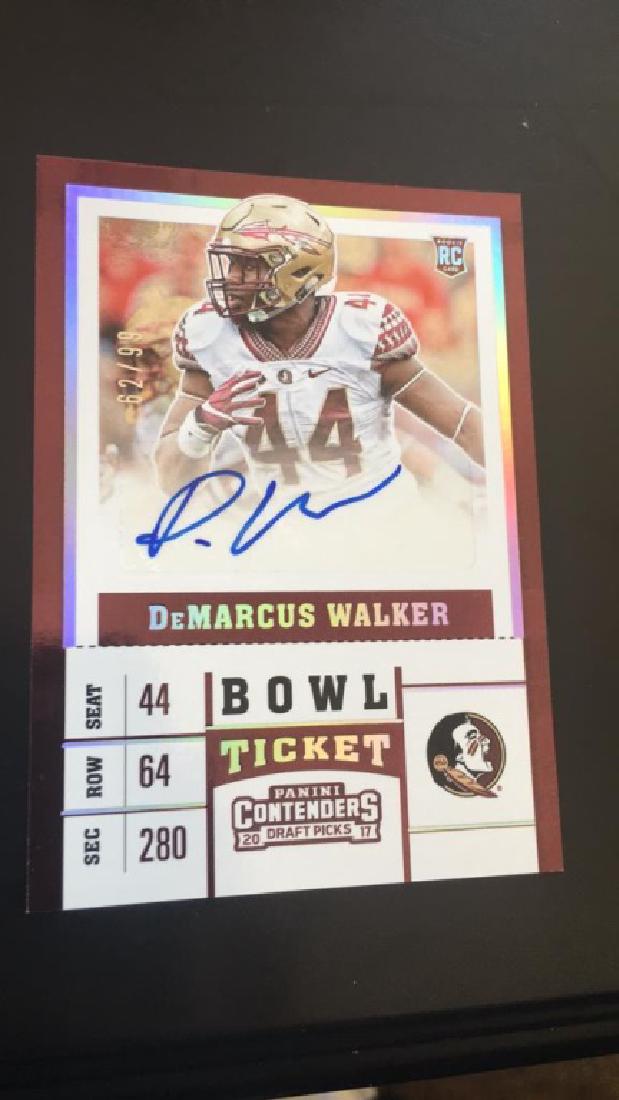 2017 Contenders Auto RC DeMarcus Walker /99 (1 of 1)