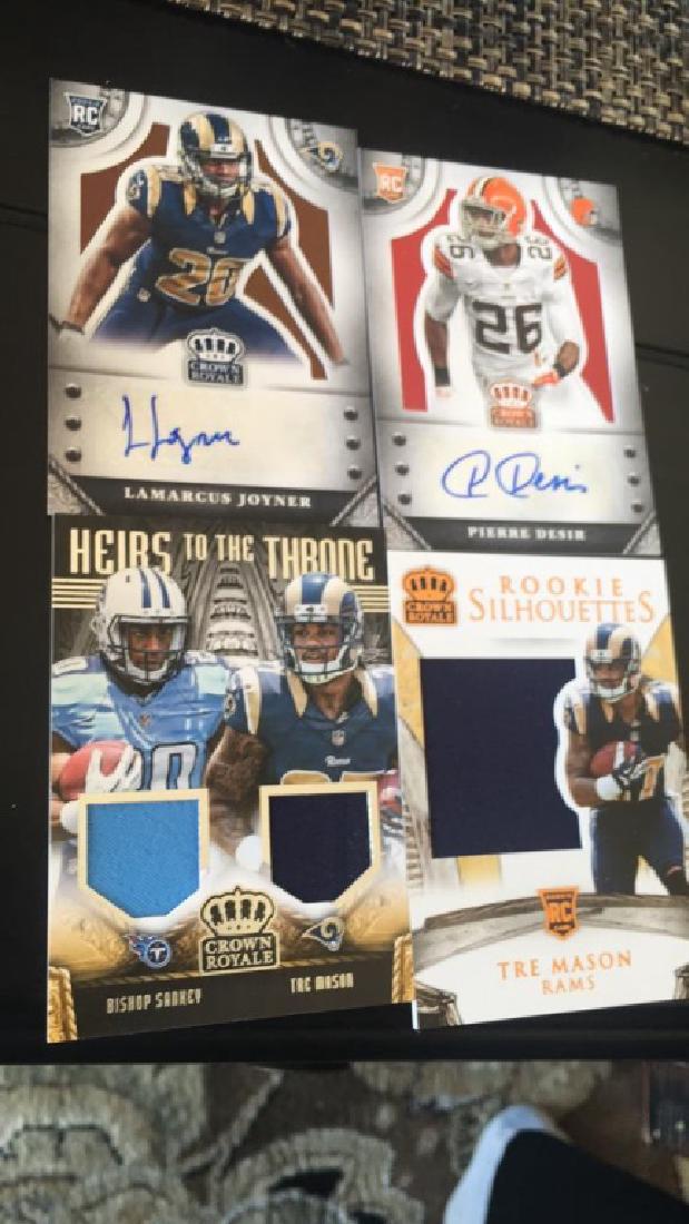 Lot of four Crown Royal 2014 auto patches (1 of 4)