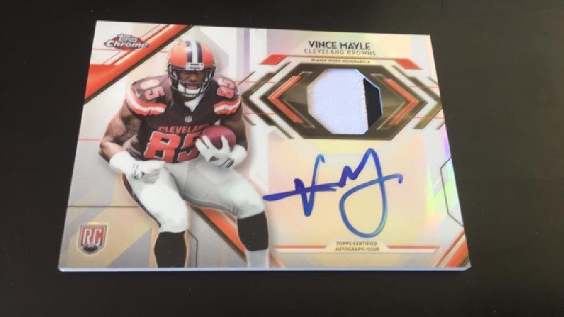 Vince Mayle 2015 Topps chrome auto /50 (1 of 2)