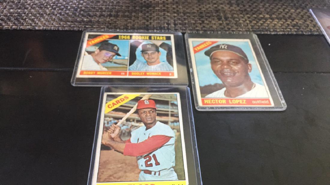 1966 Topps Bobby Murcer RC curt flood and hector (1 of 3)
