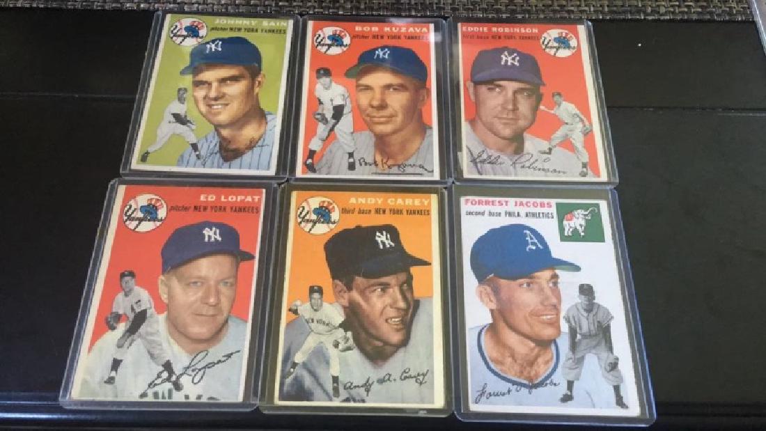 1954 Topps Johnny seen Eddie Robinson and Carrie (1 of 3)