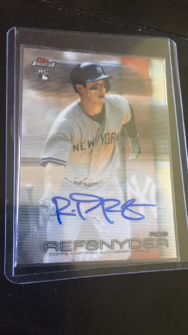Rob Refsnyder 2016 Topps finest auto (1 of 1)