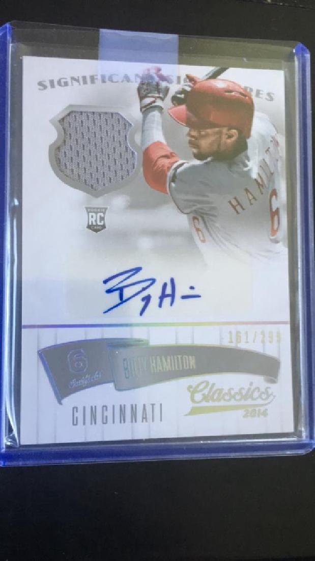 Billy Hamilton 2014 classics patch auto /299 (1 of 1)