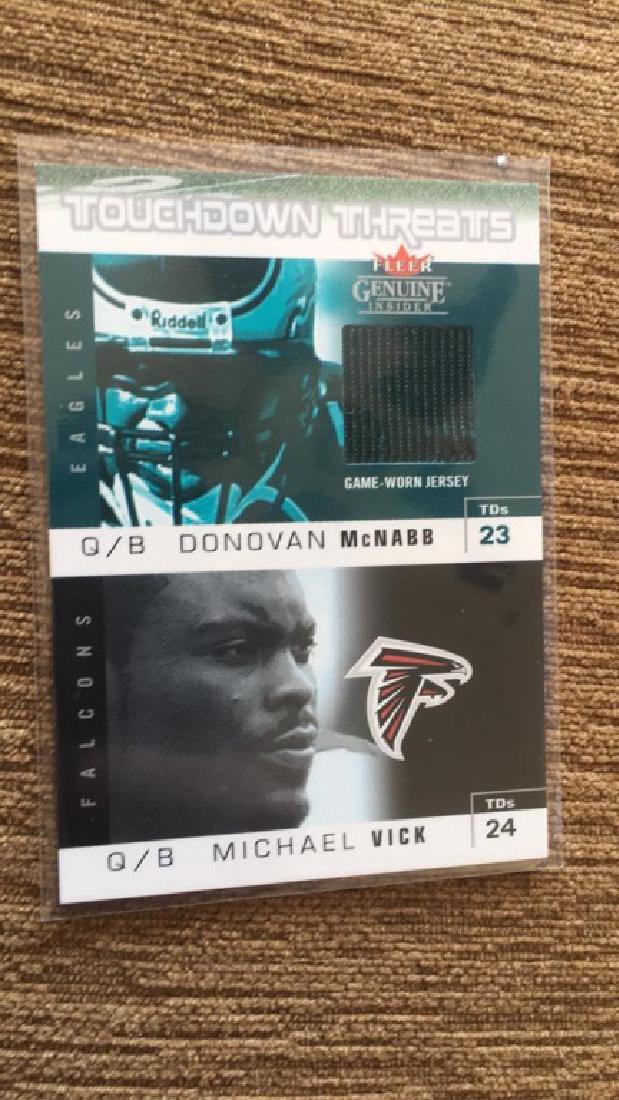 Donovan Mcnabb Fleer genuine jersey with Mike (1 of 2)