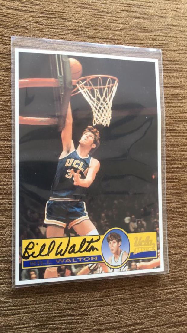Bill Walton on card autograph 100% real (1 of 1)