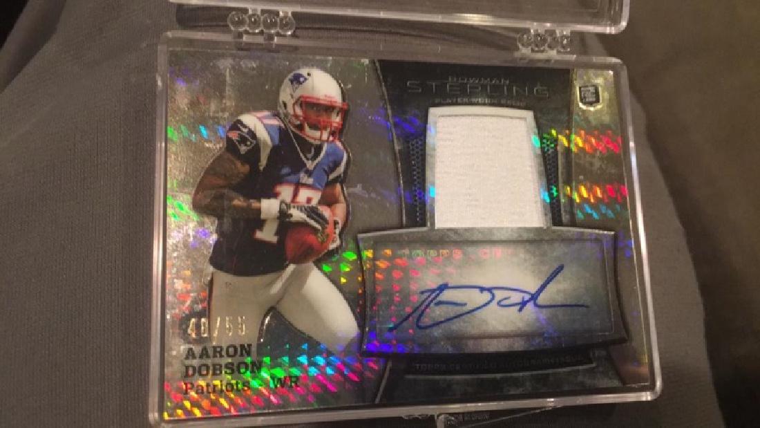 Aaron Dobson Bowman Sterling patch auto/55 Rookie (1 of 1)