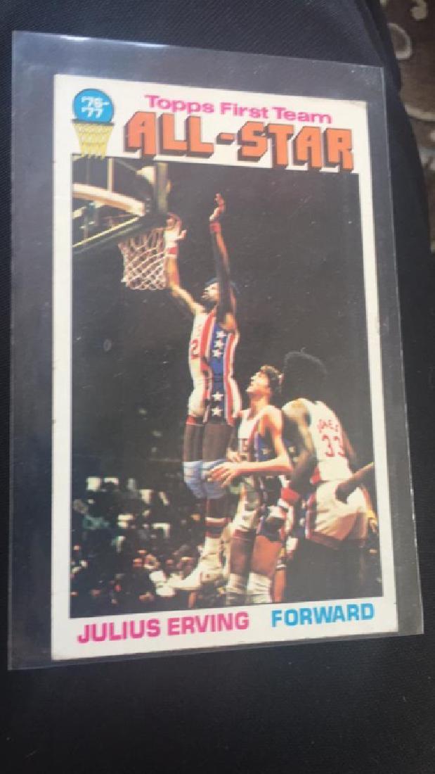 1976-77 Topps Basketball Julius Erving (1 of 2)