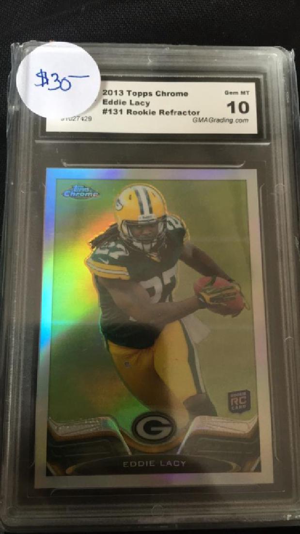 Eddie Lacy 2013 Topps chrome RC Refractor graded (1 of 2)