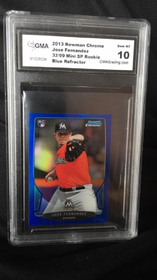 Jose Fernandez 2013 Bowman chrome blue refractor (1 of 2)