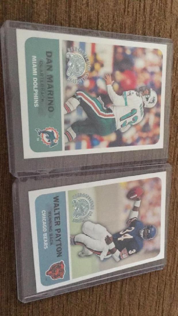 Dan Marino Walter Payton 2000 fleer retrospection (1 of 2)