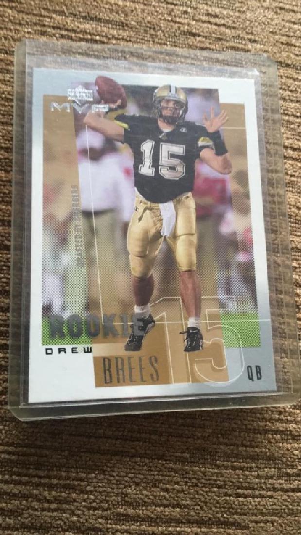 Drew Brees 2001 upper deck MVP rookie (1 of 2)
