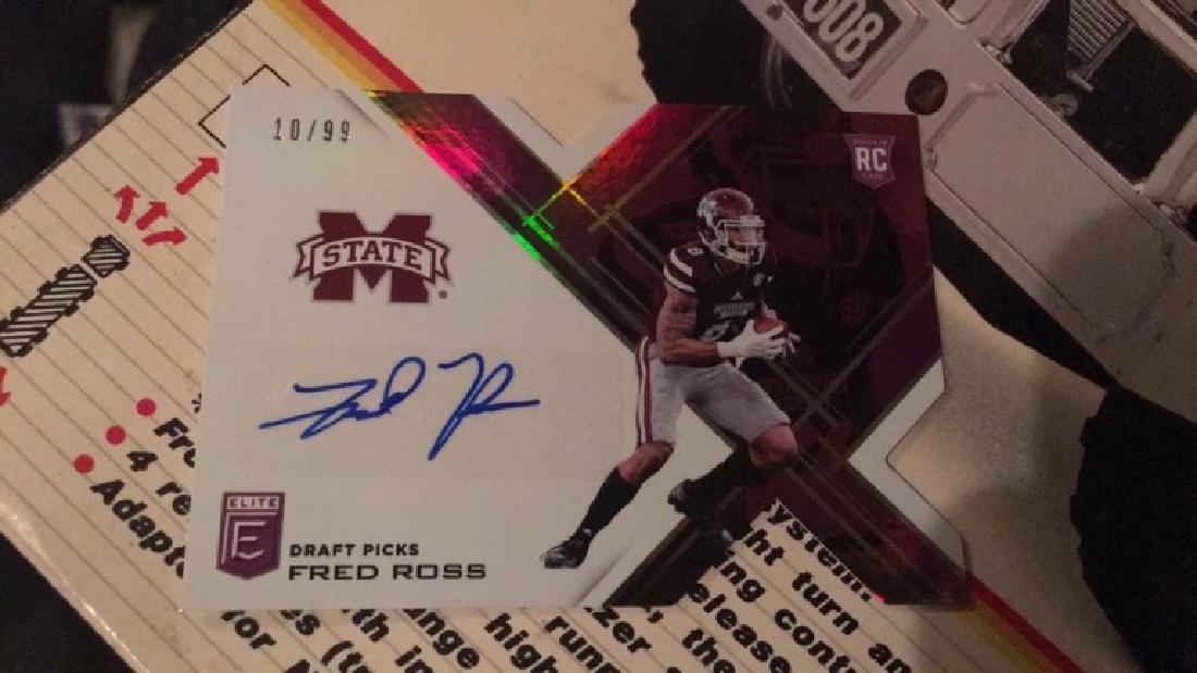 2017 Elite Football RC auto Fred Ross die cut /99 (1 of 1)