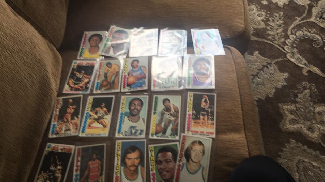 Lot of 20 1976-77 Topps basketball with stars: nate tiny Archbold Bob love Jimmy Walker George McGinnis Jojo white Bob Dandridge and more