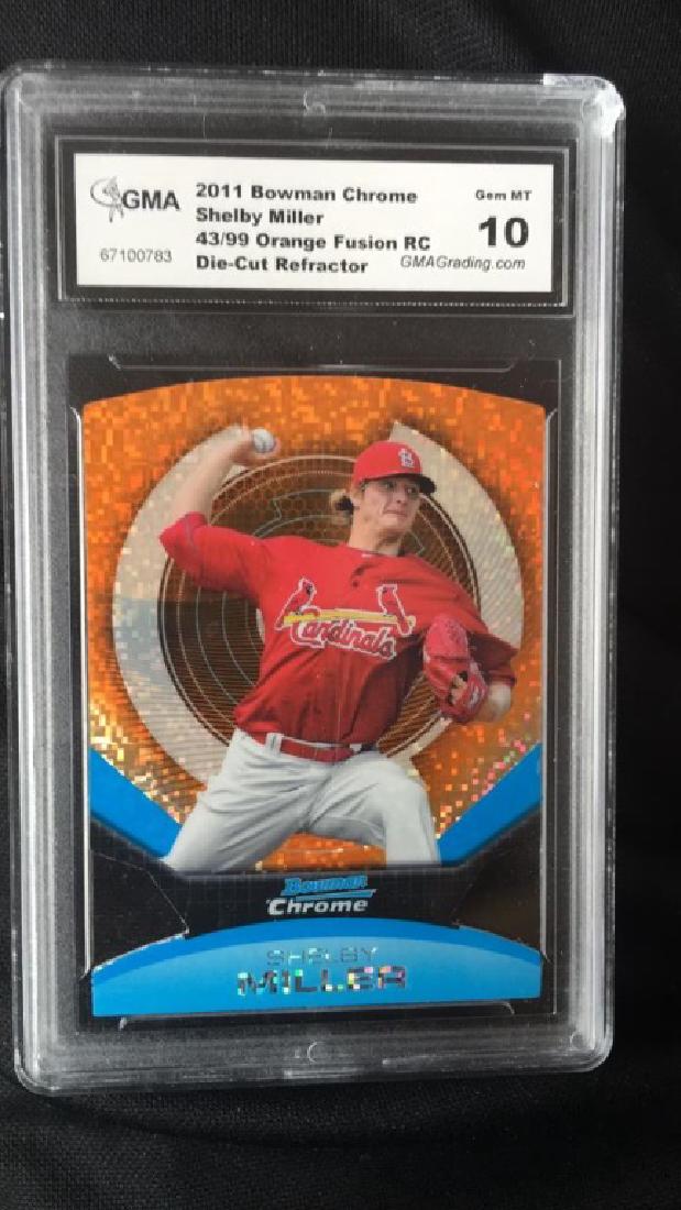 Shelby Miller 2011 Bowman chrome orange fusion (1 of 2)