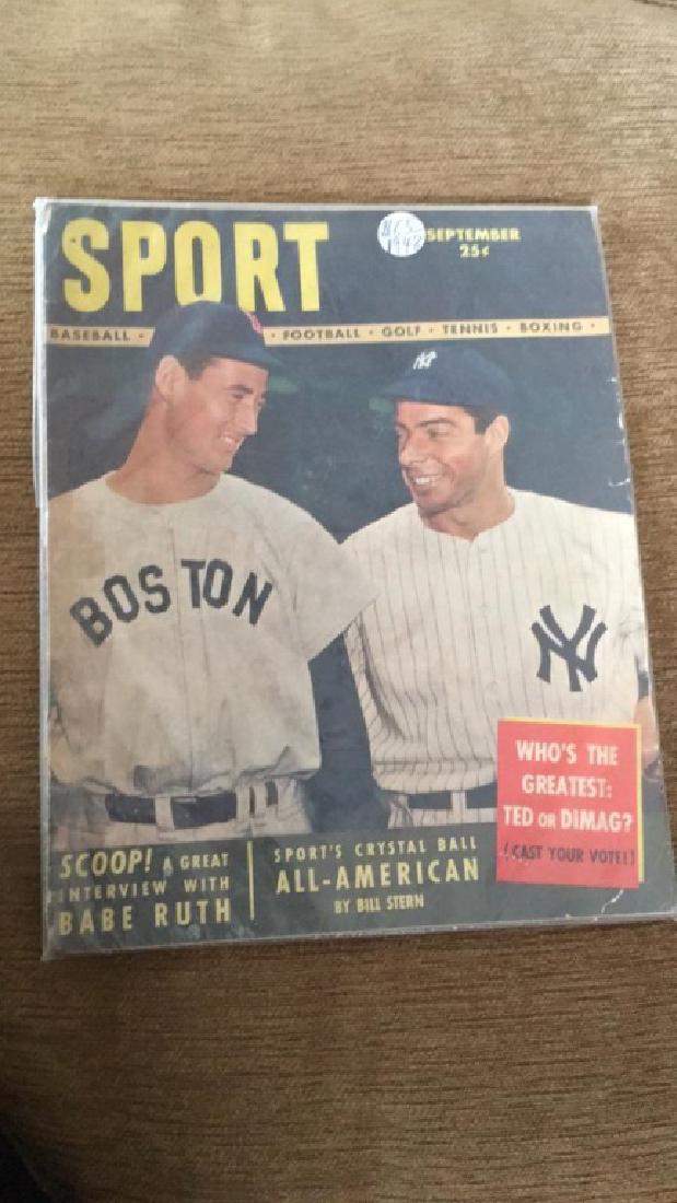 Ted Williams & Joe Dimaggio 1948 Sport Magazine (1 of 3)