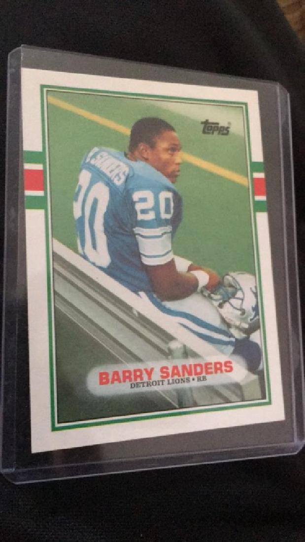 Barry Sanders 1989 tops traded rookie: Barry Sanders 1989 tops traded rookie