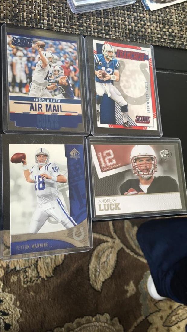 Andrew luck in Peyton Manning rookie and insert (1 of 2)