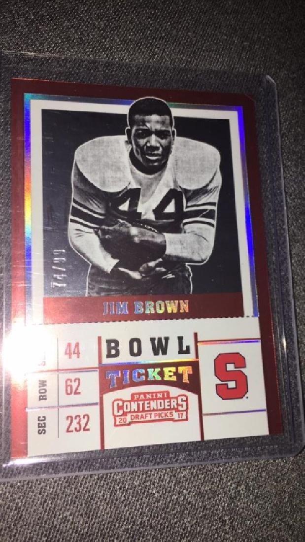Jim Brown 2017 contenders foil short print/99 (1 of 2)
