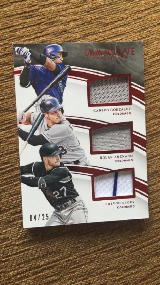 2016 immaculate triple jersey patch/25 Carlos (1 of 3)