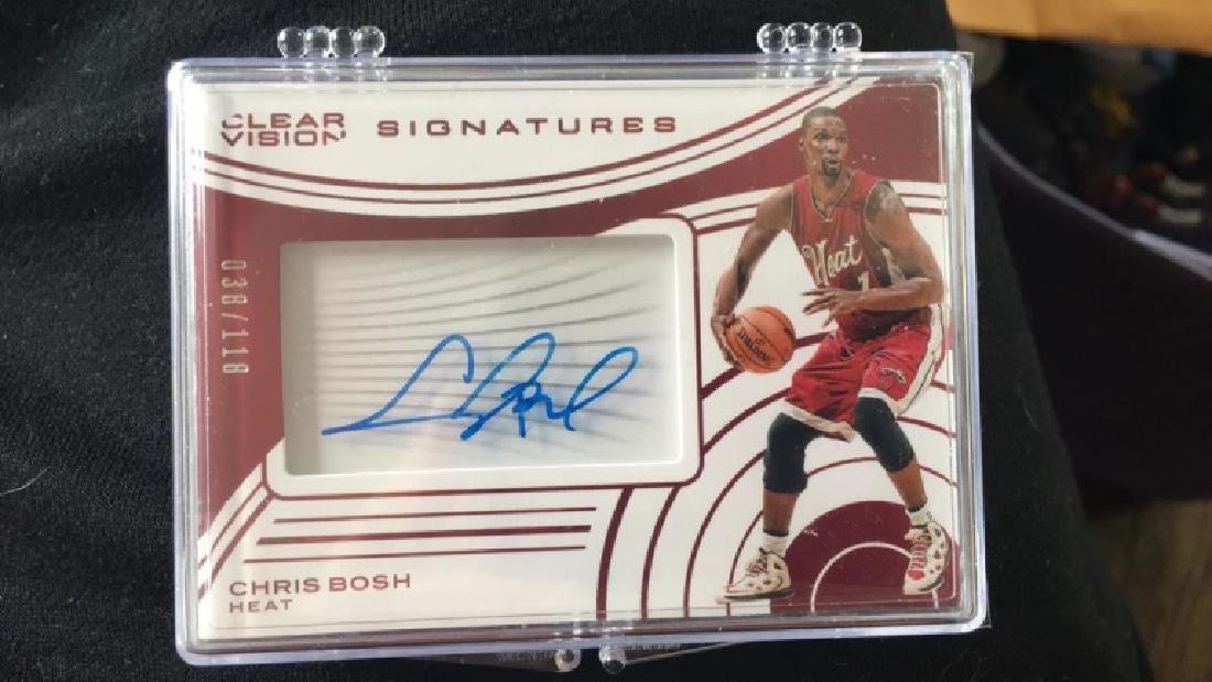 Chris Bosh 2015-16 clear vision autograph/118 (1 of 2)