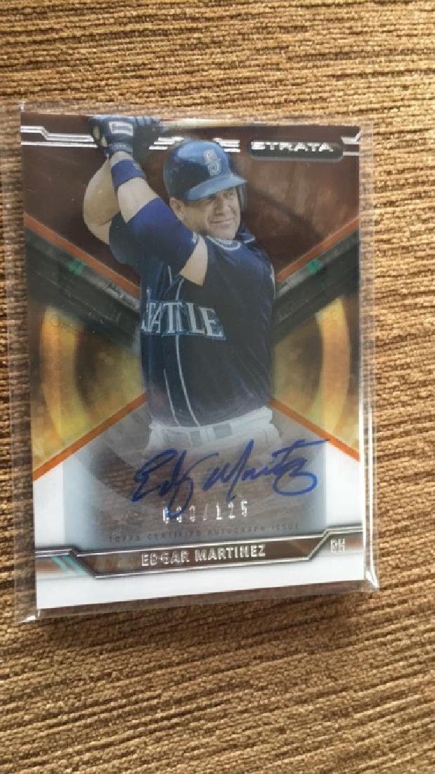 Edgar Martinez 2015 strata autograph/125: Edgar Martinez 2015 strata autograph/125