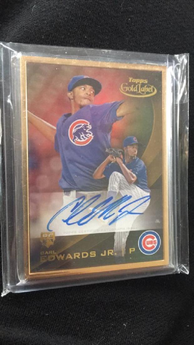 Carl Edwards Jr Topps gold label autograph rookie (1 of 2)