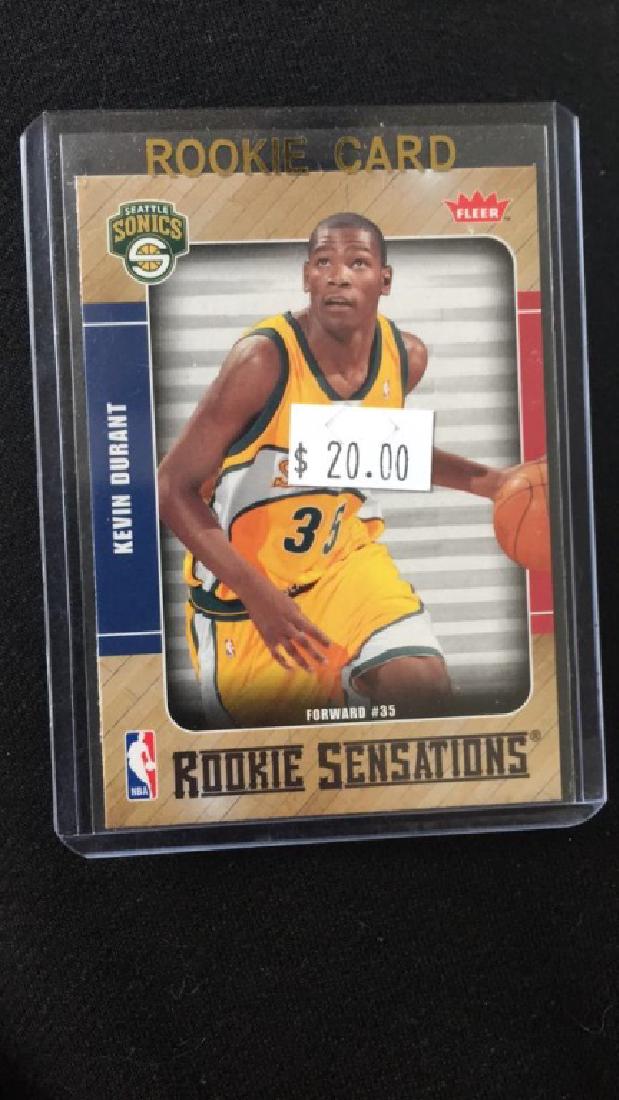 Kevin Durant 2007-08 fleer rookie sensations RC (1 of 2)