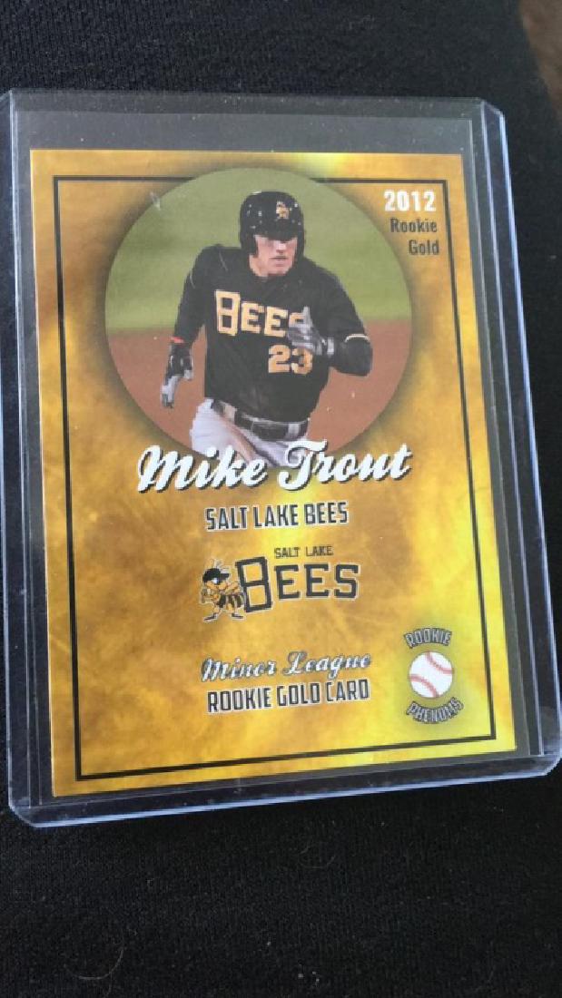 Mike Trout 2012 rookie gold minor-league rookie (1 of 3)